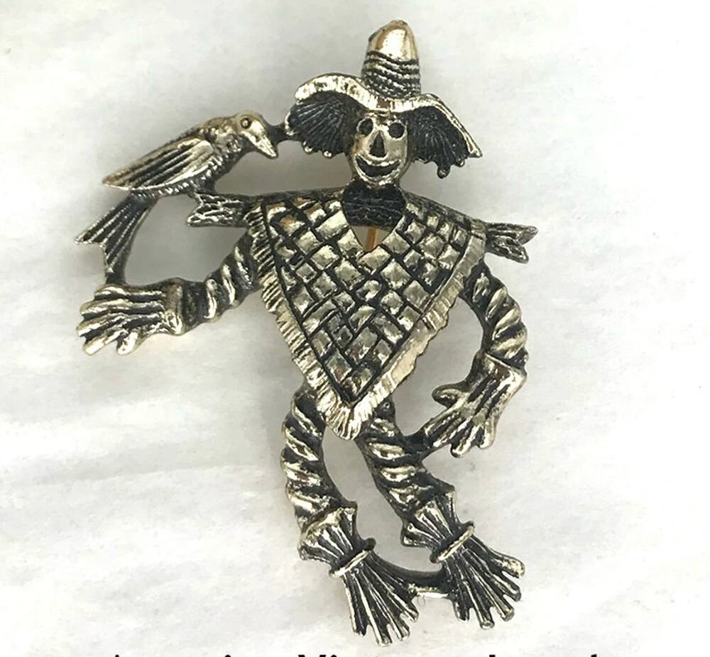 Vintage 1964 Sarah Coventry Scarecrow Brooch - Rare Manager's Award Pin